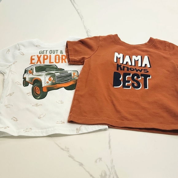 2 Pack Boys T-Shirt 12m - Picture 1 of 3
